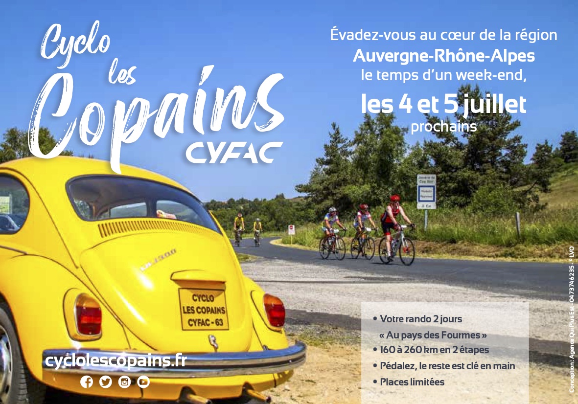 La <a href="/CycloLesCopains/">CycloLesCopainsCyfac</a> fait parler d'elle dans le Cyclosport Magazine ! 📰

Il est encore temps de vous inscrire pour le parcours 2 jours ! 🚴‍♂️

C'est par ici 👉 cyclolescopains.fr/inscriptions/i…

#cyclolescopainscyfac
#cyclosportmagazine
