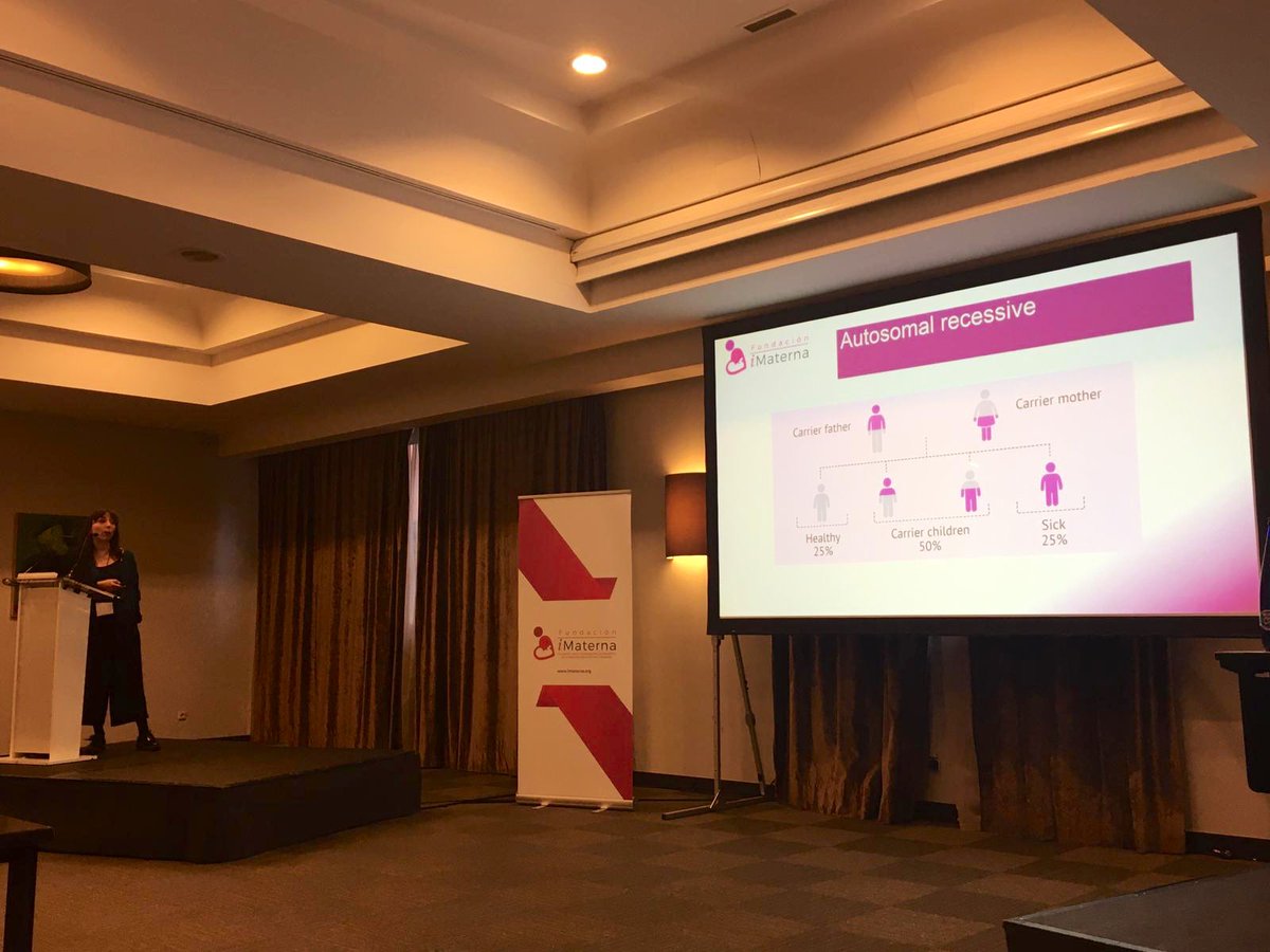 Fe García nos recuerda la herencia de las enfermedades genéticas con una fantástica charla en el #ICursoGeneticaPrenatal