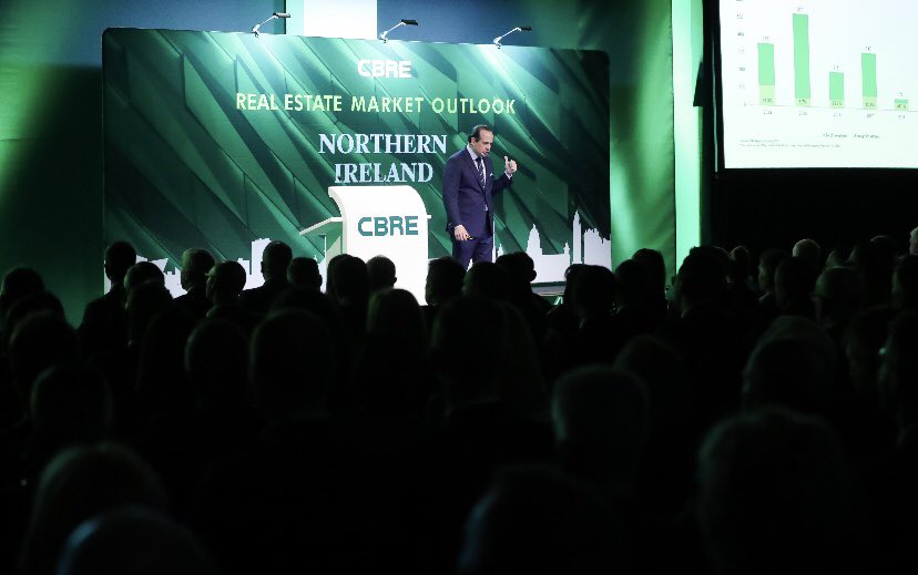 CBRE_NI's tweet photo. .@SpencerGLevy, Chairman of Americas Research closes #CBRENIOutlook2020 by running through 20 key questions related to the commercial property market, covering everything from geopolitics and global economics to cities and talent. https://t.co/ac2nv3PL6s