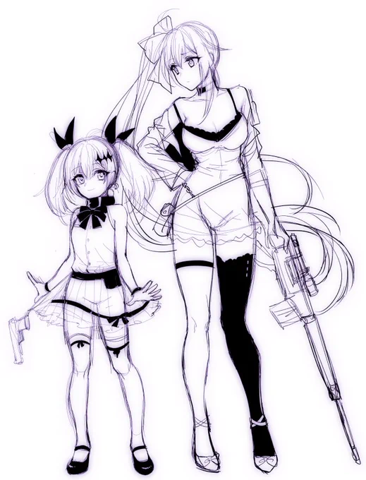 これはネームを描く前に一度描いてみたラフ 