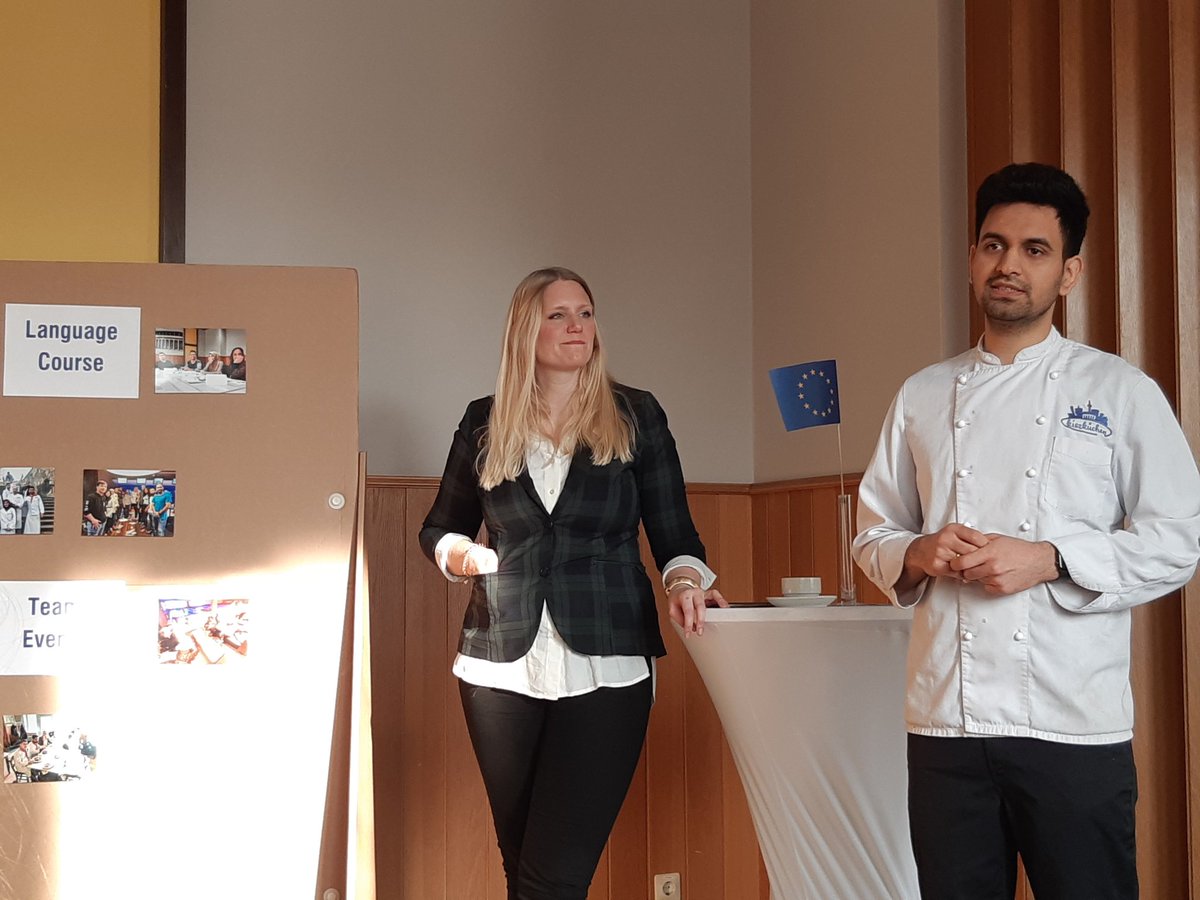 Le_LABA's tweet photo. [JOUR 4] Pour ce dernier jour de la formation @KusKusProject soutenue par @ErasmusplusFR, les participants visitent un restaurant d'apprentissage où les apprenants  bénéficient d'un apprentissage centré sur les #langues et la pratique de la #cuisine. https://t.co/ZZxysev9HC