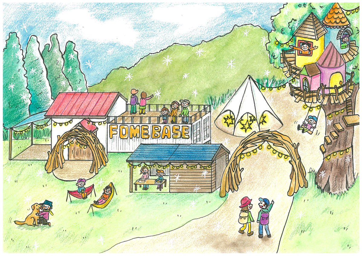 FOMEfukushima's tweet photo. 復興庁支援事業
《FOME BASE拡張プロジェクト》
「みんなのFOMEにツリーハウスとシェルターを作ろう！」
です！

FOME BASEにツリーハウスができる！
夢の様な事を皆さまのお力をお借りして実現させてください！
https://t.co/1tfjdFwhjn
#FOME #FOMEBASE
#クラウドファンディング
#復興庁 #支援事業 https://t.co/STAM8mFvFY