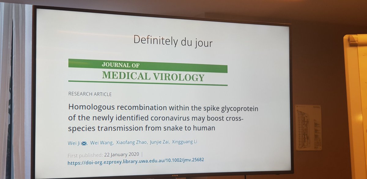 Brianhemophilia's tweet photo. Farrugia at #PLUS2020 on the new Coronavirus originating in Wuhan,China. Virus should not be transmissable through virally inactivated plasma derived medicinal products because of viral inactivation. In this way, similar to SARS and Muddle East Respiratory Syndrome ( MERS) 1/ https://t.co/jdH2bmxFn2