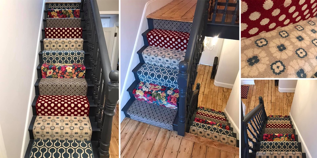 AlternativeFlr's tweet photo. Are you looking for something truly #original? Then look no further! Five Quirky B designs create one full of character #stairrunner.๐คฉShared with us by Mike Gaze Flooring and Blinds in North Walsham https://t.co/pw6ie4wn3c
#alternativeflooring #patternedcarpets #interiordesign https://t.co/nVXRZByX9T