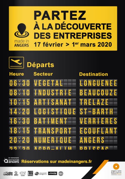 Angers's tweet photo. Vous aimeriez découvrir les coulisses des entreprises angevines, leurs savoir-faire et leurs différents métiers ? Inscrivez-vous sans attendre aux visites d'entreprises organisées par @angers_tourisme #EcoAngers #Angers https://t.co/IrXzUs5NZf https://t.co/rMOiSVqMZE
