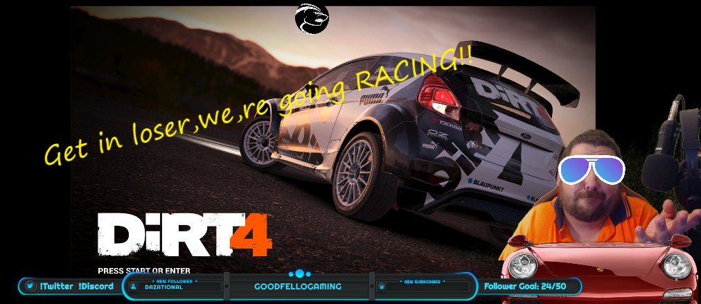 GoodfelloGaming's tweet photo. Time for @Badger_Oneill to Get Down and Dirty .. He is currently Live on the #goodfellogaming 's Twitch Channel Playing #Dirt4
Lets put some mud on them tyres
https://t.co/E7TZfLXyTH https://t.co/QxORmhCVtx