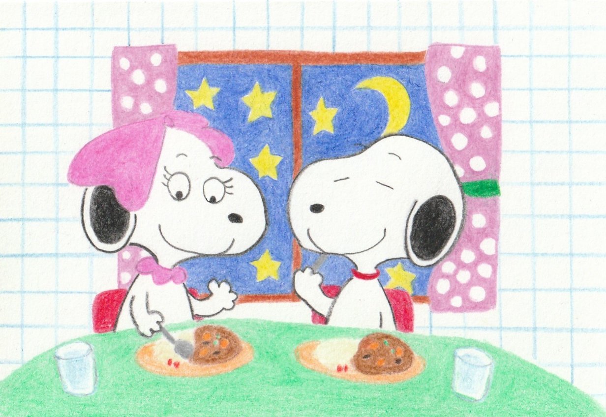 تويتر Sima على تويتر カレーおいしい イラスト スヌーピー Illustration Snoopy T Co Wuwbu3lfix