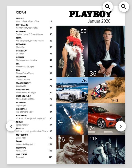 My dear fans , someone live in Slovakia 🇸🇰 ?  And can buy my Playboy Magazine January 01/20 🙏🏽❤️ https://t