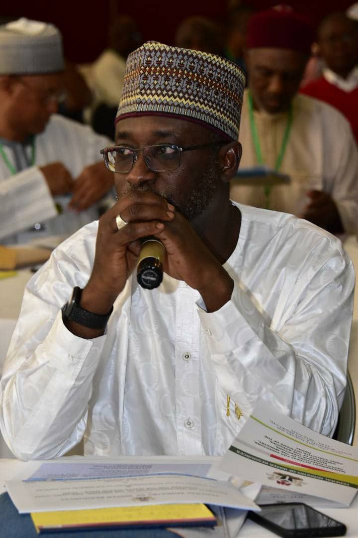 HM FMWR <a href="/SHadamufnse/">Engr. SHAdamu</a> presenting the keynote address and declaring open the Fed Min of Water Resources Management retreat for Directors,Deputy Directors of the Ministry,Chief Executive Officers,Directors of the Agencies,Managing Directors and Executive Director of the RBDAs in Uyo