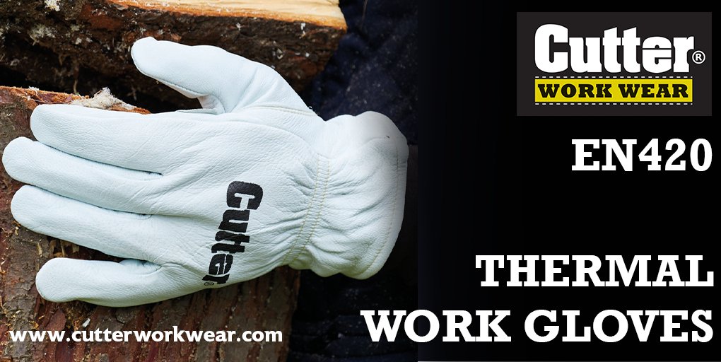 When the temperature drops, the Thermal Work #glove stops hands from suffering. This thermal lined #safetyglove has a padded palm for added protection and has a fleece lining for extra warmth.  Made from goatskin leather. EN420. Size S to XL zurl.co/6CJv