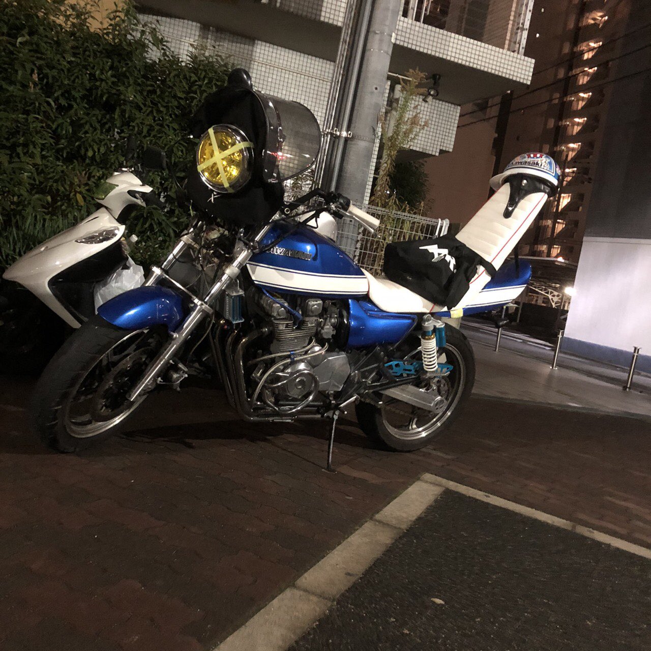 旭風防 ゼファー CBX400F ジェイド XJR エイプ BEET バリオス⑧