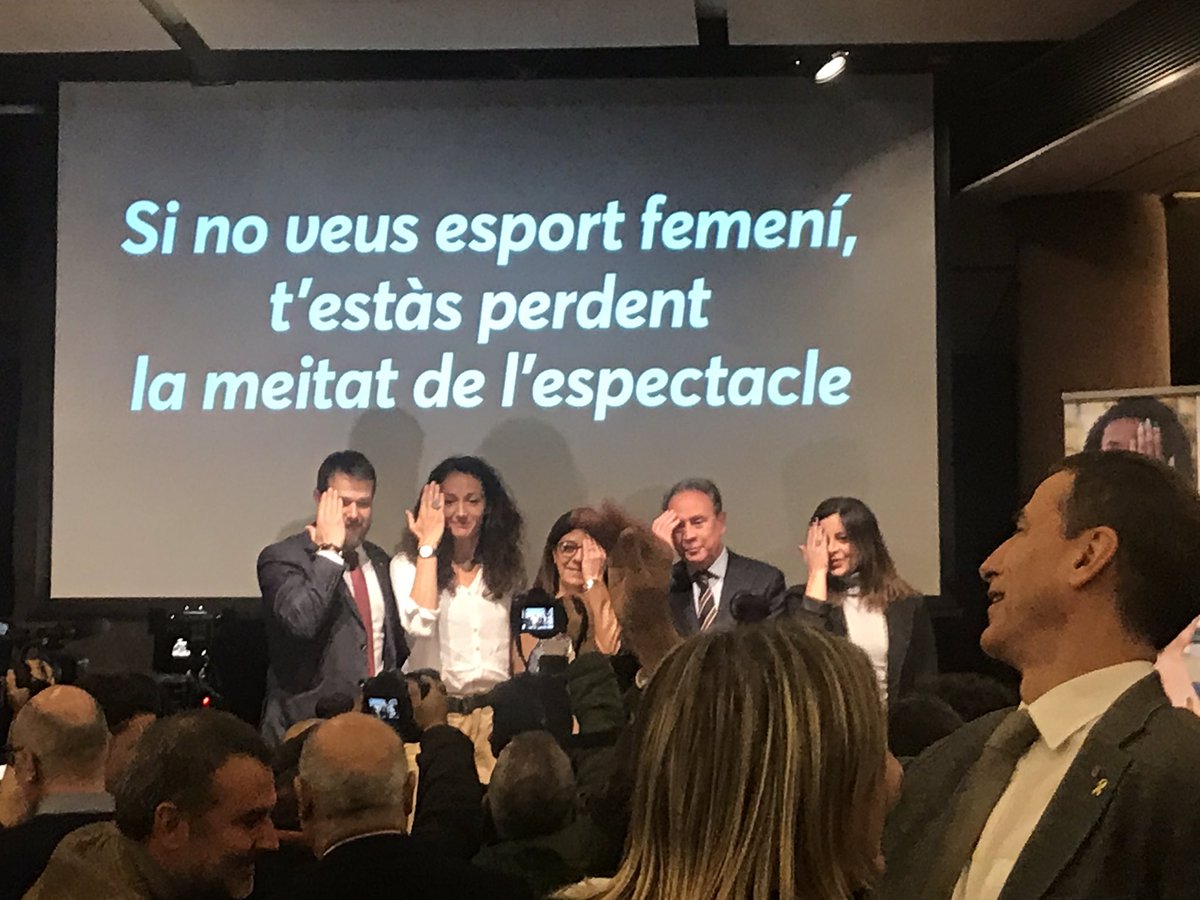 Bonapassa's tweet photo. Assistim a la presentació i inici de la campanya #ThoEstasPerdent amb l’objectiu que els mitjans de comunicació visibilitzin l’esport femení. https://t.co/qgeTtyY6pZ