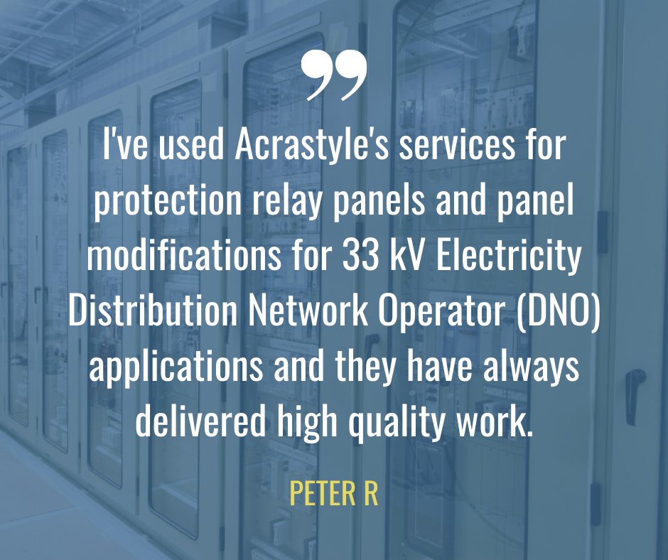 Acrastyle's tweet photo. It is always a pleasure to receive such amazing reviews like this! With over 50 years experience, we are dedicated and passionate experts who work with you to provide outstanding results for your power system projects.
-
#TheAcrastyleDifference #Electrical #Engineering #Solutions https://t.co/jWzT4Ja98r