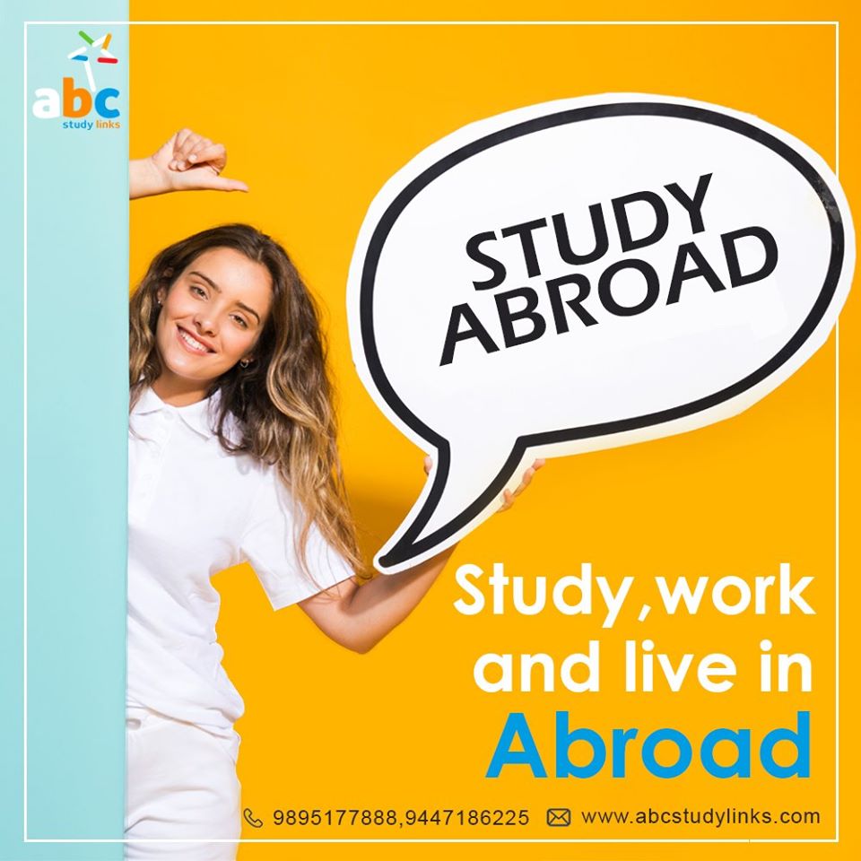 ABCStudy_Links's tweet image. Study, work and live in #abroad
Call : 9895177888, 9447186225
Visit :abcstudylinks.com
#ABCStudyLinks #career #education #Study #dream #Opportunity #work #live #future #Visa #colleges #courses #countries #destinations #Canada #UK #Newzeland #Australia #overseas #StudyAbroad
