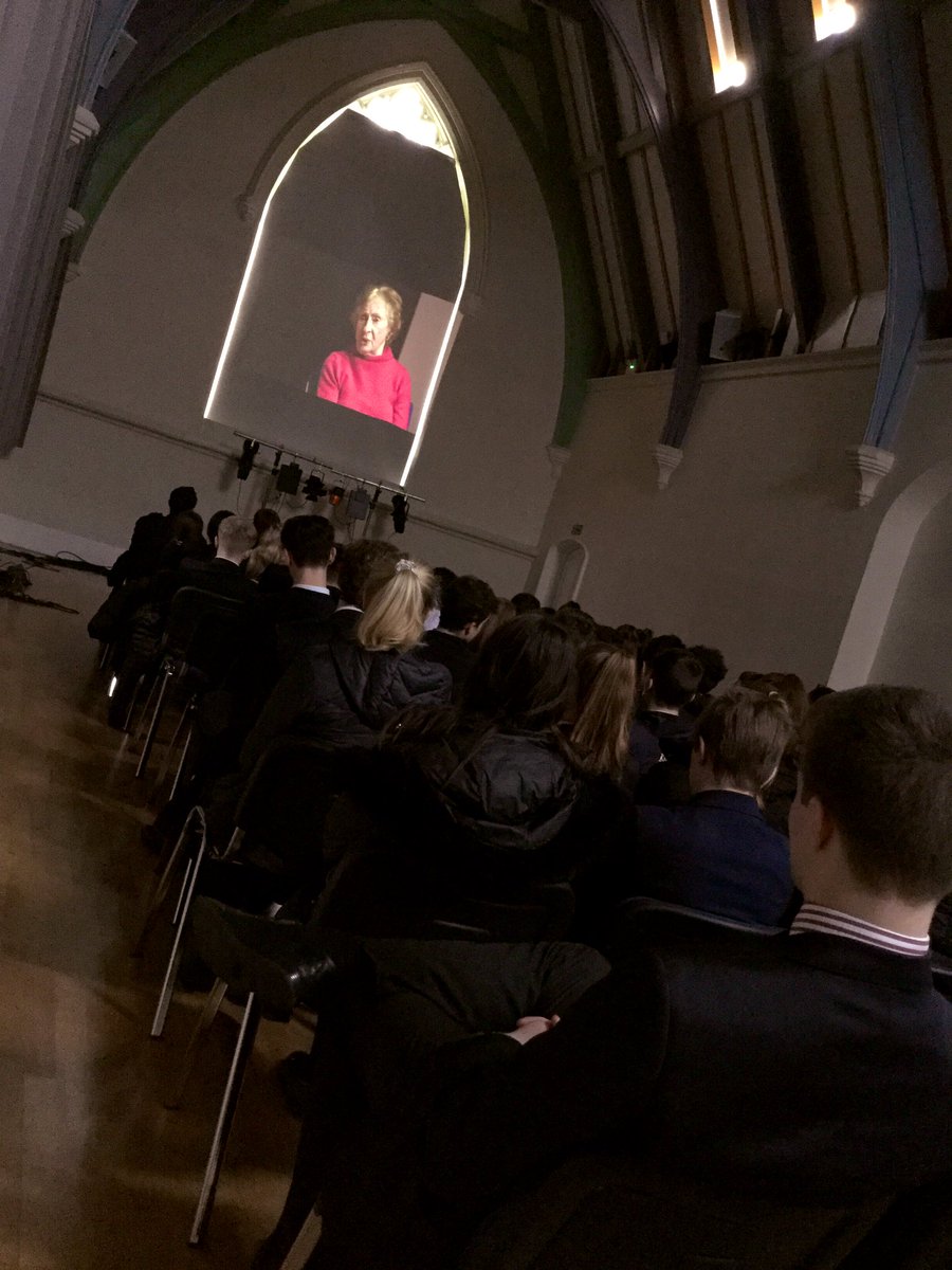 Our students have had the opportunity this morning to listen in to <a href="/HolocaustUK/">H.E.T.</a> live broadcast with Holocaust survivor, Susan Pollack MBE. Absolutely heartbreaking to hear but such an important story to share #HolocaustMemorialDay <a href="/KSGHistory/">History and Politics | The King’s School</a>