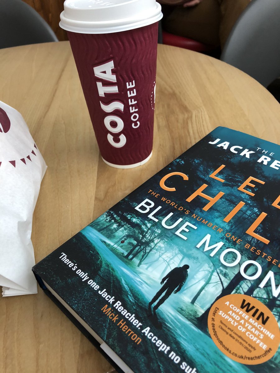 RichLJones's tweet photo. Better half in for a #Crohns procedure. So time for my now traditional coffee, book and a bacon roll while she’s in. #inthisshittogether #ittakesguts #iwannabesedated https://t.co/1Y2UxMPCDX