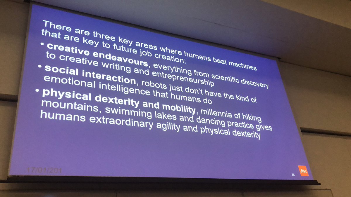 Humans will still be needed...lecturers will not be part of the past #elearn2020