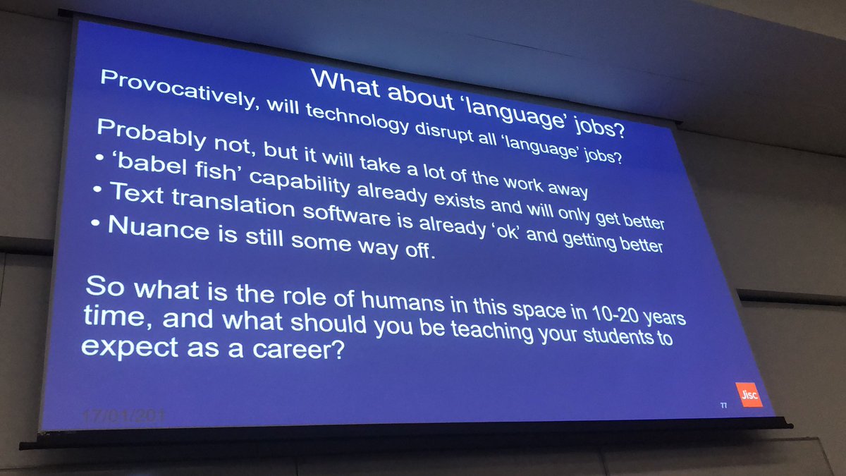 What about language jobs? #elearn2020