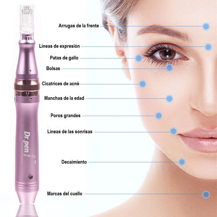 Considerado como una MESOTERAPIA, este instrumento contiene multitud de microagujas; Estas agujas ultrafinas realizan micropunciones en la piel para producir colágeno y elastina.
Ayuda a penetrar los principios activos dentro de la piel .
¡VEN Y CONÓCELO!
