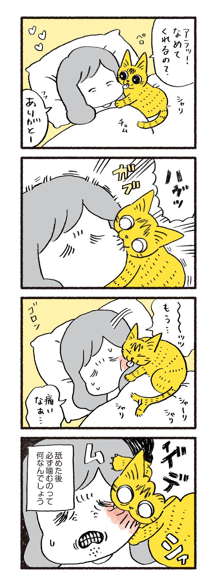 類 2巻発売中 やっちゃんに舐めてもらう時は噛まれることを覚悟で受け入れなければならない そして噛む時の顔が怖い T Co Wobmsvgt2s Twitter