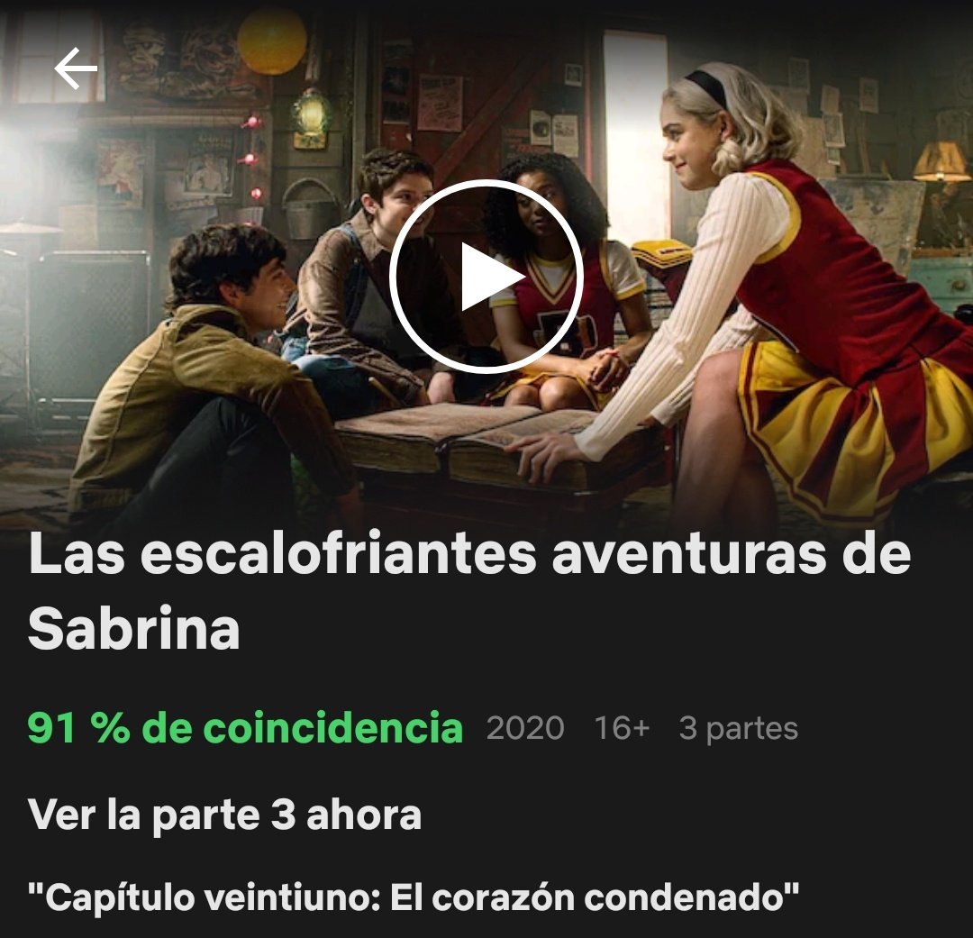 SeriesDeNETFLIX's tweet photo. Ya disponible temporada 3 de #Sabrina #SabrinaNetflix #SabrinaSpellman https://t.co/57TVJopoGZ https://t.co/DBgGPQ7xXl