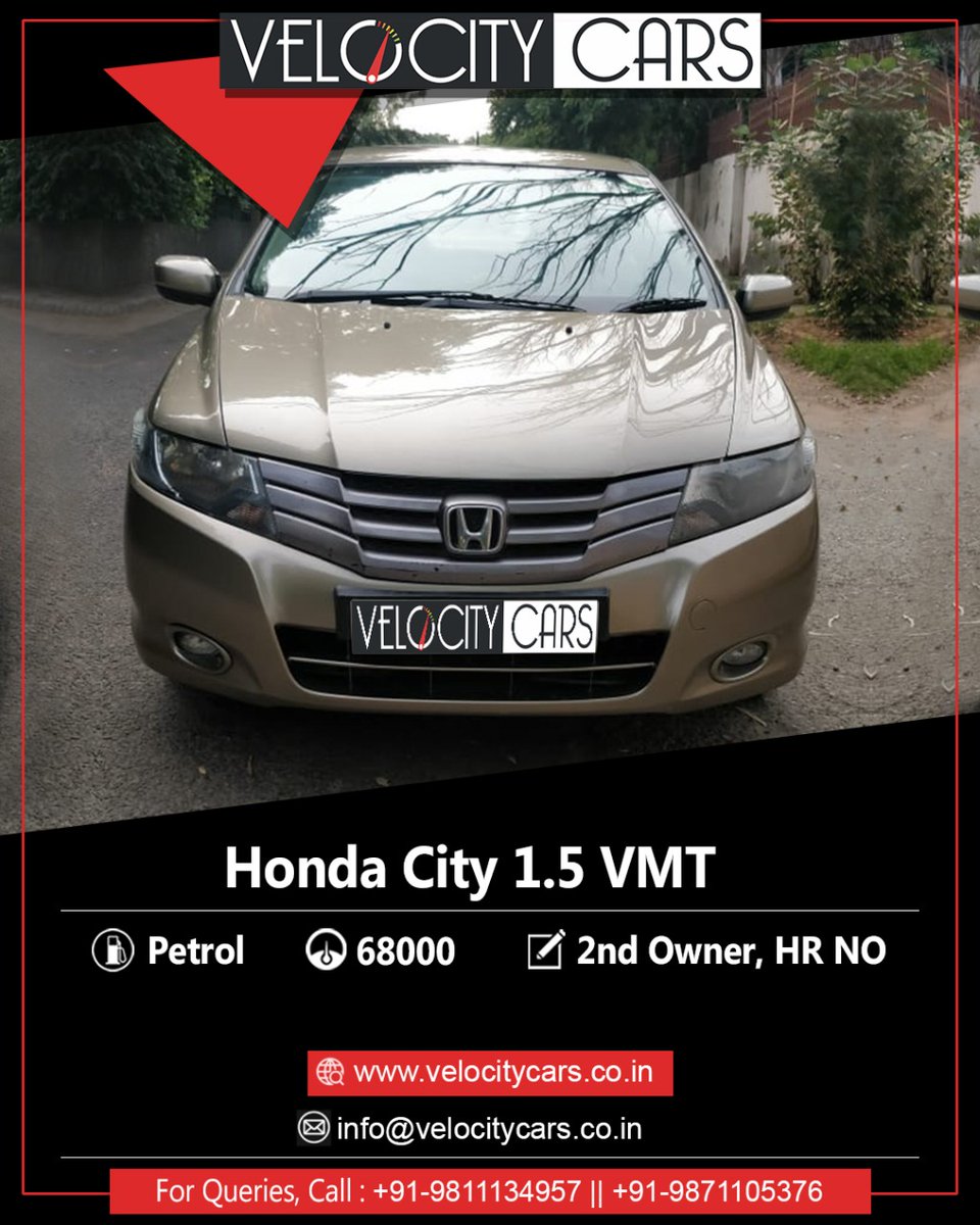 VelocityCars9's tweet photo. Honda City 1.5 VMT

Details:-
⛽Fuel Type: Petrol
🚘KM Done: 68000
👨‍💼Owner Sr No: 2nd Owner, HR NO

☎@9811134957
☎@9871105376
Visit Us: https://t.co/5OqbDKUu3d

#cars #sales #carsale #salemycaronline #carinsurance #carrenewal #insurance #delhi #noida #gurgaon #Ghaziabad https://t.co/41lmvLq7JV