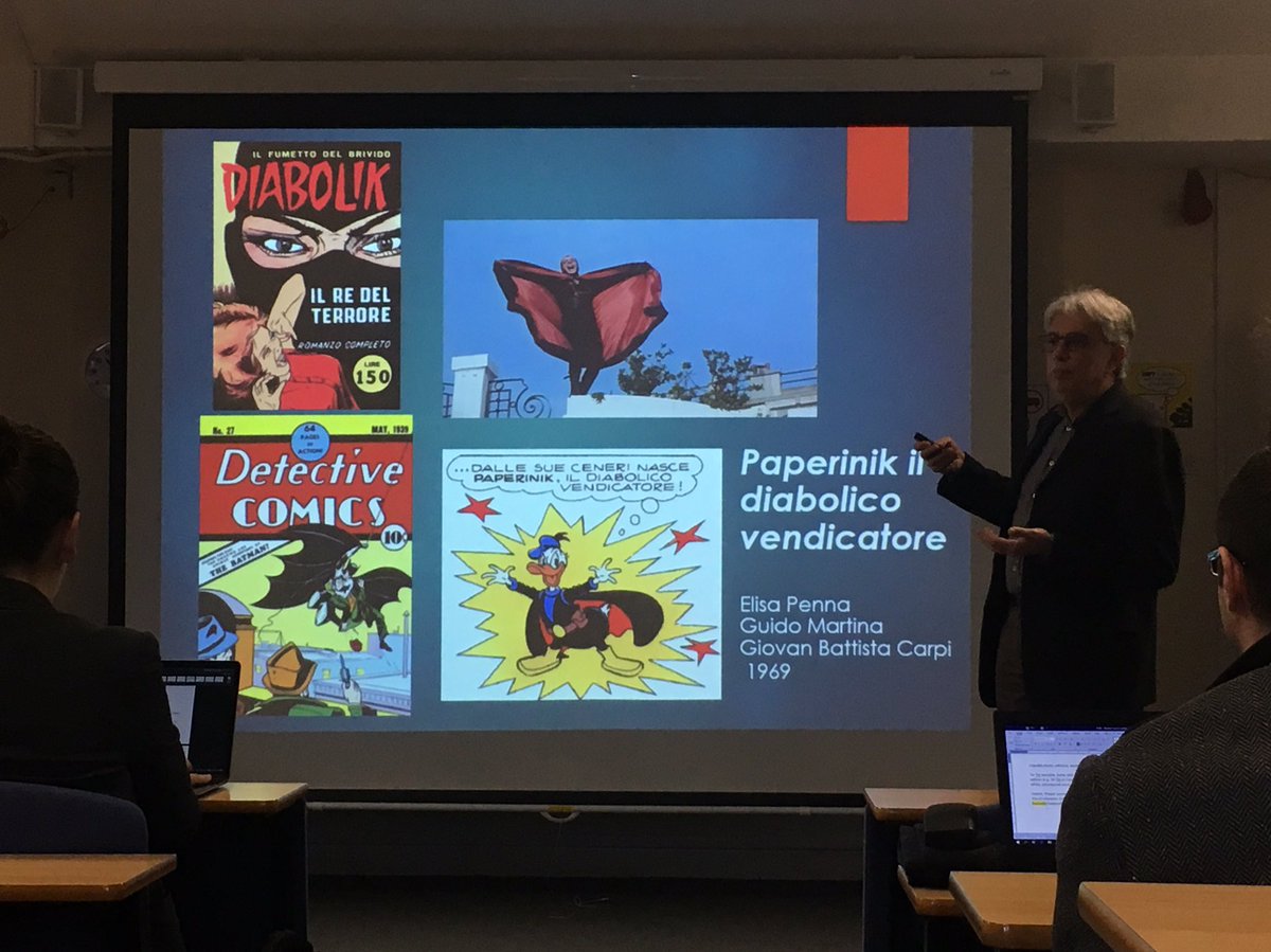 Fantastic keynote presentation on diachronic and intersemiotic aspects of interlingual translation by Professor Federico Zanettin 🤓
Plus, discovering fun facts about Paperinik is always a plus!! 😁 #FluidImages #cardiffuni #comics
