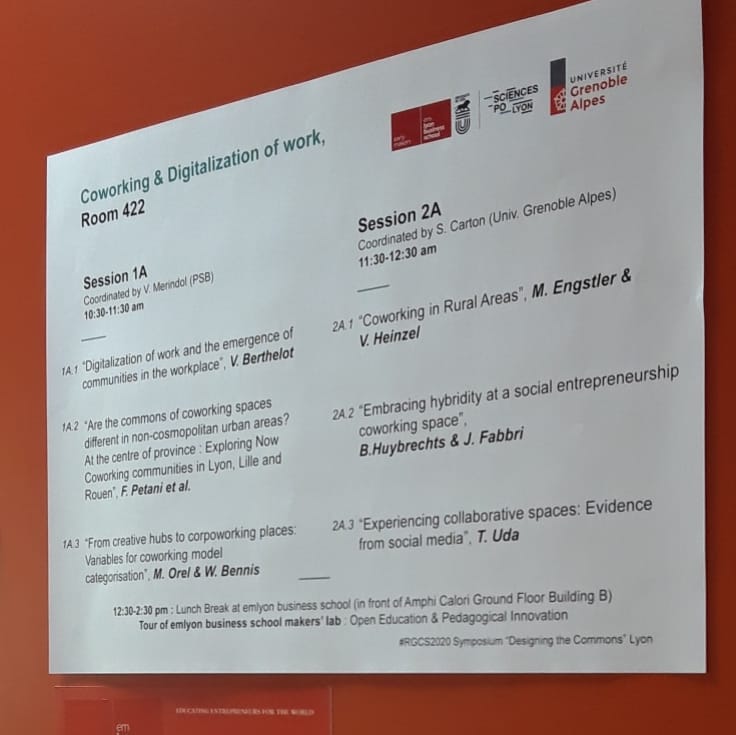 collspaces's tweet image. #RGCS2020 Day 2 @EMLYON &apos;converstations&apos; Unconventional presentations of academic papers on #commons #futureofwork #coworking #DigitalTransformation #opensource #SmartCity #collaborativespaces and so on!!