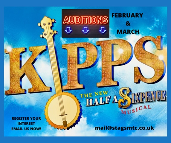 DramaGroups's tweet photo. St Augustine's Musical Theatre Company is holding auditions for "KIPPS - The New Half a Sixpence Musical" see https://t.co/XH5G8Ihl7H #Auditions #Jan2020 #Feb2020 #amdram @StagsMTC https://t.co/dL5RzWsufu