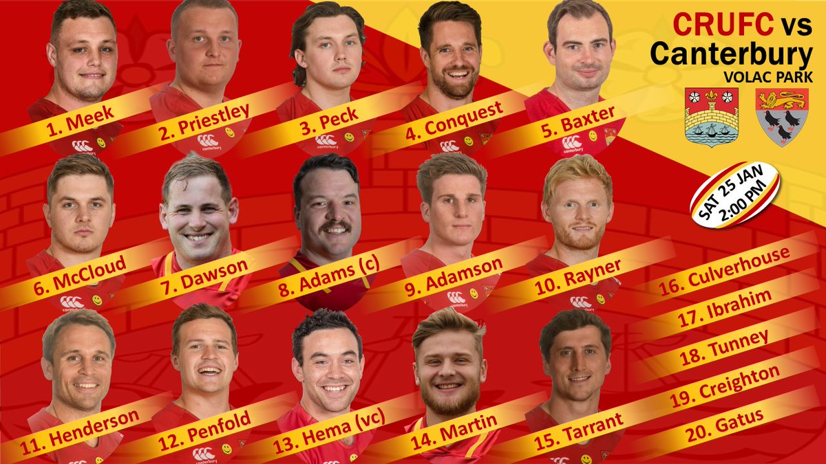 camrufc's tweet image. Here's the team to take on @cantrugby tomorrow at Volac Park 🕑 2PM KO

Featuring 💯 caps for @BenPenfolds and debuts for @jackculverhouse and @GatusJoey 

Can we make it #6from6?  Please come and support 🙏