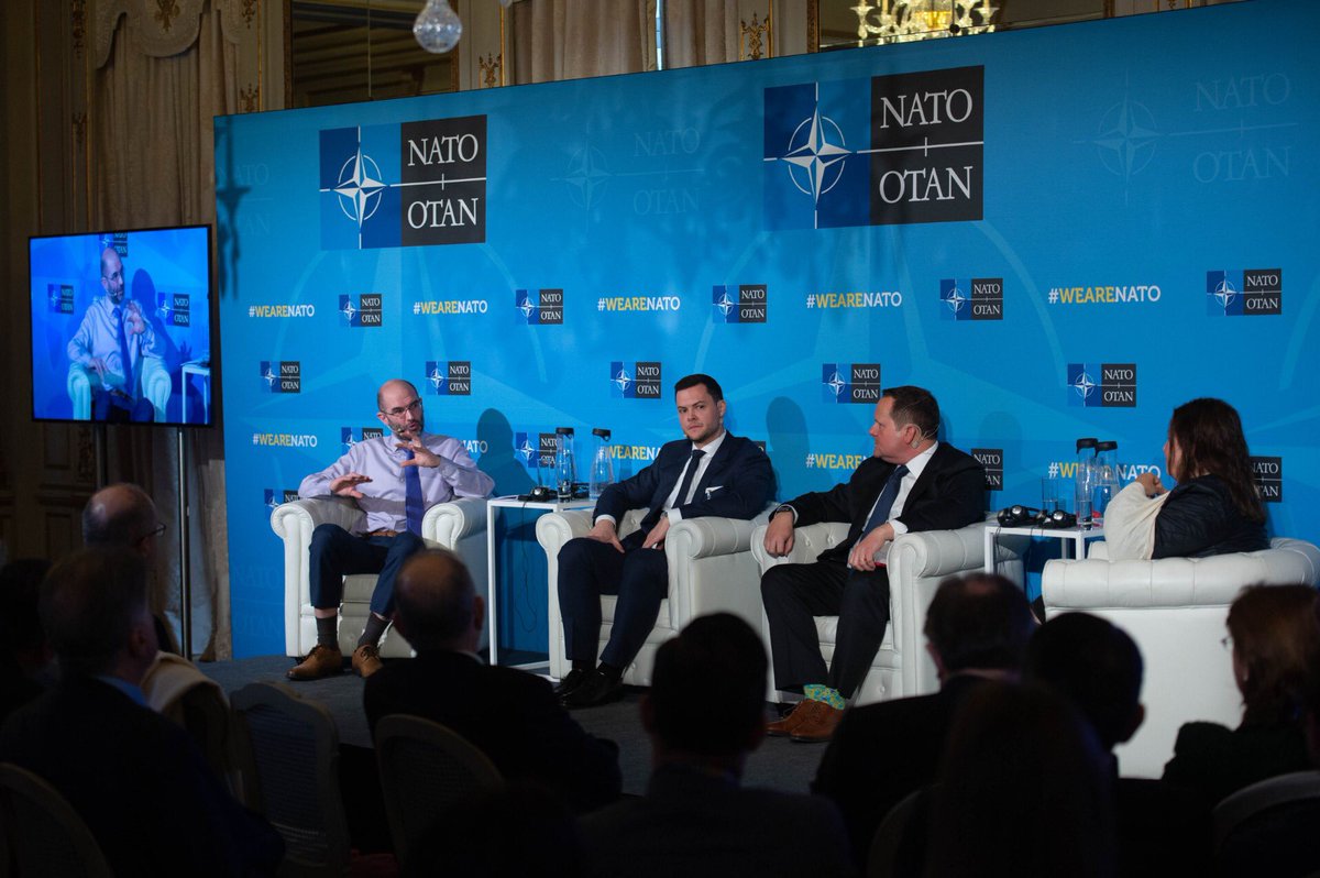 TacanILDEM's tweet photo. Interesting panel discussion on the challenges and opportunities of digital diplomacy and social media with @jimrosenberg, @JMChairDal, @csmeisterlich. https://t.co/dWEpBwzeDb