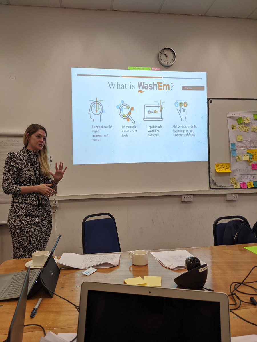 WASH_emergency's tweet photo. @WashEmApp describing rapid assessment tools for exploring motives, determinants & disease perception at the BCD workshop #easytools #rapidassessments #emergencyhygiene #emergencyWASH #theorytopractoce All based on Behaviour Centered Design from @LSHTM #bcd https://t.co/bOwpguYoIw