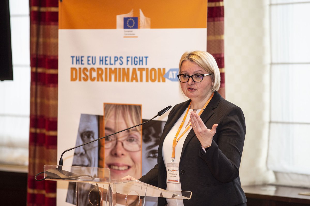EU_Social's tweet photo. ✔️ 🇧🇪 🇷🇴 🇵🇱 🇧🇬 🇨🇿 🇱🇹 
🔛 Zagreb 🇭🇷
Our 7⃣th #EUvsDiscrimination workshop is taking place today! We are talking to Croatian employers about how to ensure reasonable accommodation in the workplace for persons with disabilities.
🌐 https://t.co/fQOwkV5To1 https://t.co/aQ246MLsae