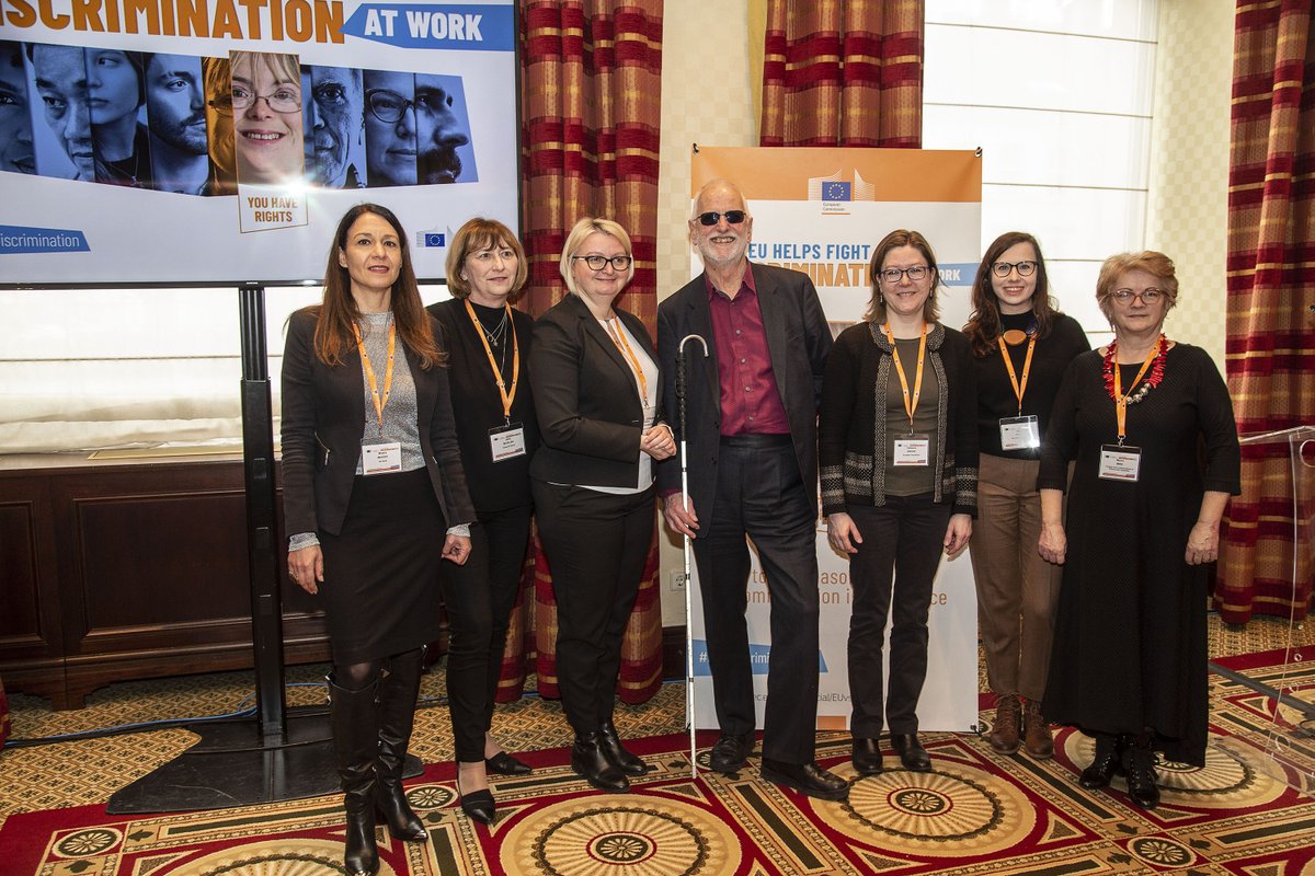 EU_Social's tweet photo. ✔️ 🇧🇪 🇷🇴 🇵🇱 🇧🇬 🇨🇿 🇱🇹 
🔛 Zagreb 🇭🇷
Our 7⃣th #EUvsDiscrimination workshop is taking place today! We are talking to Croatian employers about how to ensure reasonable accommodation in the workplace for persons with disabilities.
🌐 https://t.co/fQOwkV5To1 https://t.co/aQ246MLsae