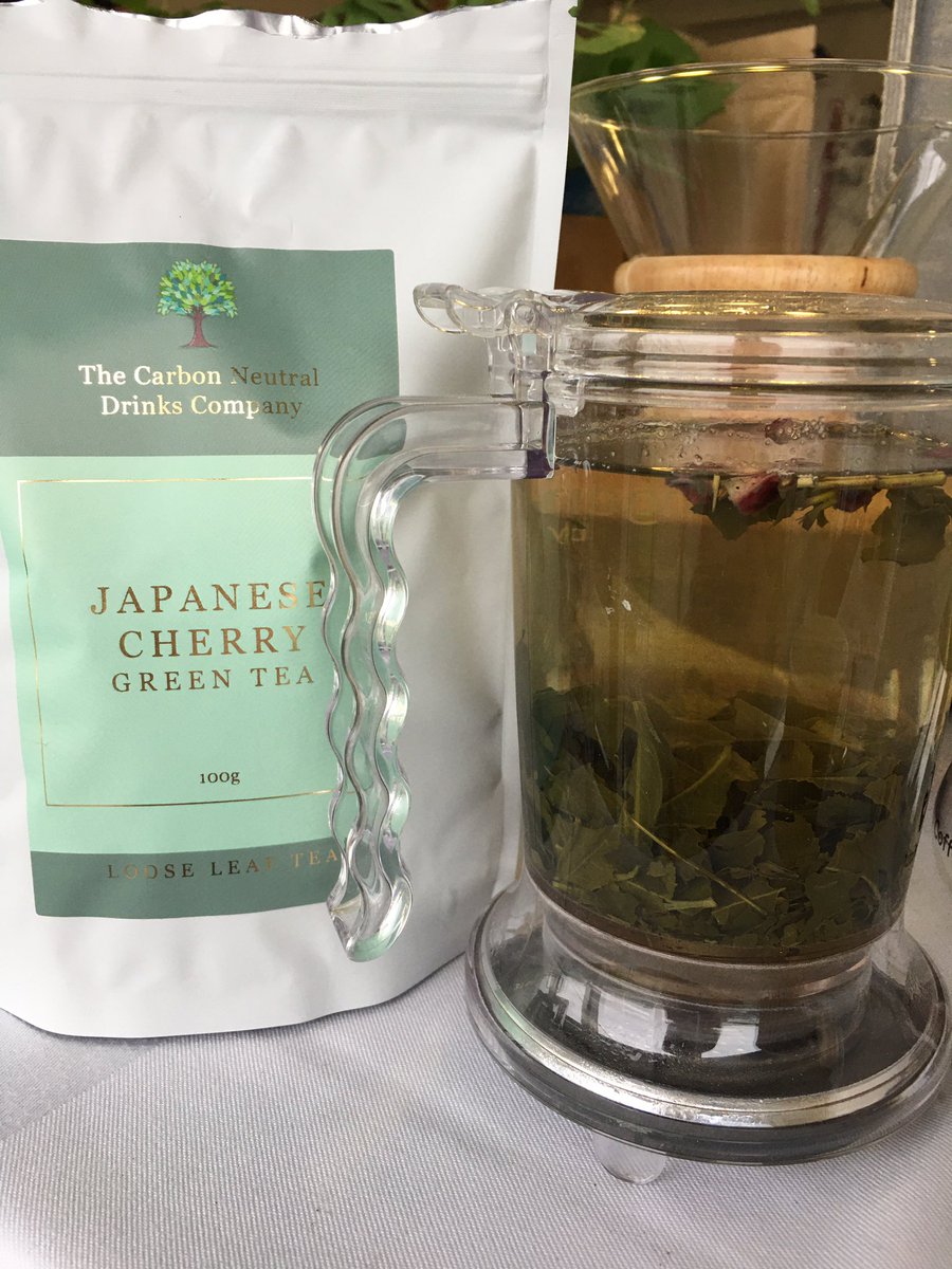 Come and invigorate your taste buds - Japanese Cherry Green Tea tasters available from @carbonneutrald1 at the @BizSouth Local Produce Show #buylocal #LPTS2020 #foodbiz