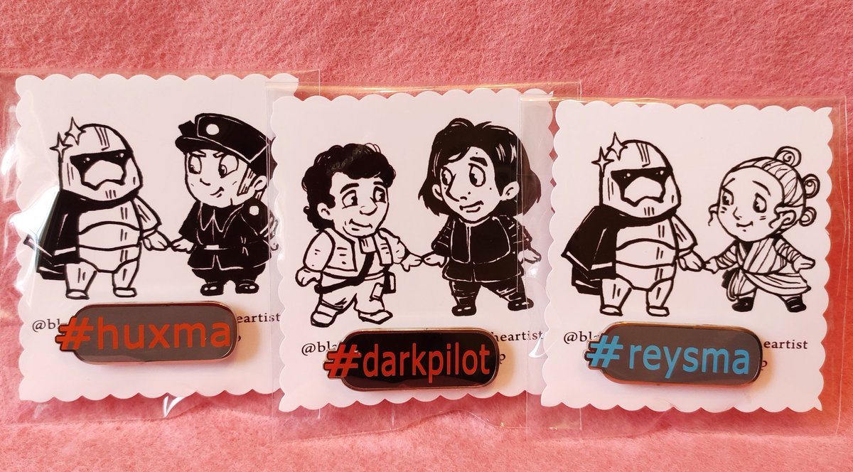 RussiandollRita's tweet photo. Only one #darkpilot left. Two #reysma pins and 4 #huxma ones...
Do let me know if interested at all. Will not be ordering reprints 😞😓
#StarWarsRiseofSkywalker #starwars #poedameron #phazma #rey #KyloRen #hux #generalhux #darkpilot #reysma #huxma https://t.co/t7r5iXiX21