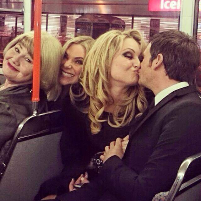 Just a casual evening in Ibiza with <a href="/RonMitchellEE/">Ronnie Mitchell</a> and Roxy. Plus Roxy's new fella 😉 #EastEnders #AuntBabe #ICurseYou