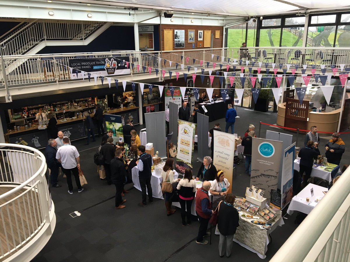 FirstStopDorset's tweet photo. Friday at the Local Produce Trade Show ๐. What a way to spend a Friday. All our fellow exhibits look lovely and there is some delicious food and drink going around. firststopdaysout #lpts2020 #buylocal #delicious #bizsouth https://t.co/DMcPXpKPAy