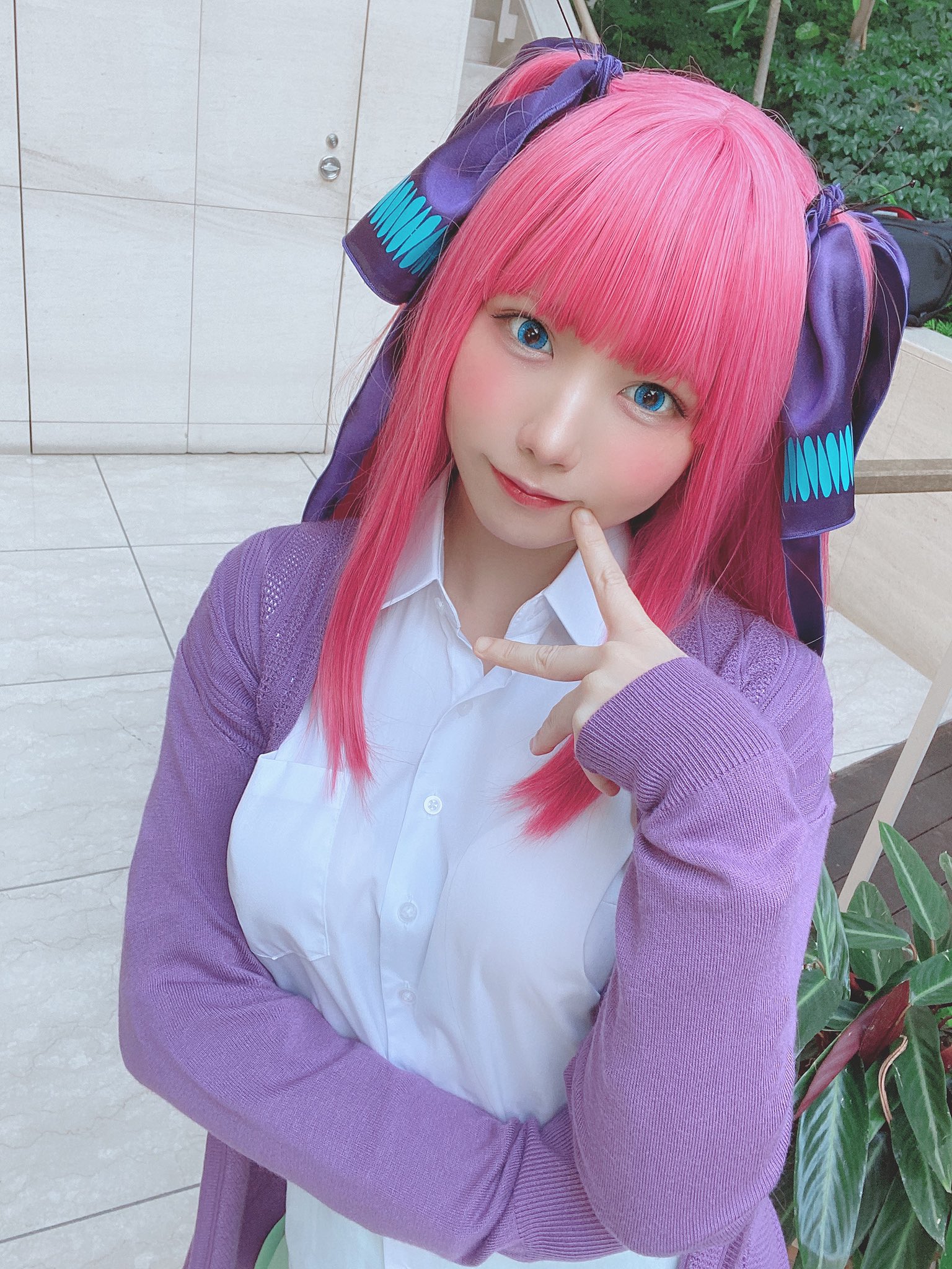 最安値挑戦 中野三玖 五等分の花嫁 中野ニ乃 コスプレウィッグ
