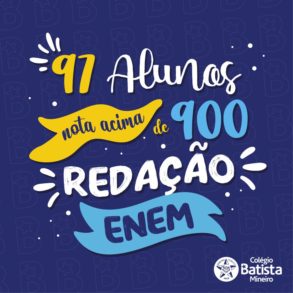 redebatista's tweet photo. 🌟🌟🌟 Criatividade, excelente domínio da língua portuguesa e do gênero argumentativo, conhecimento acerca do tema... Nossos estudantes mostraram que estavam #PreparadosDeVerdade e, agora, já somos quase 100 com nota acima de 900 na #RedaçãoDoENEM! 😍 https://t.co/qs5KfHRBVU
