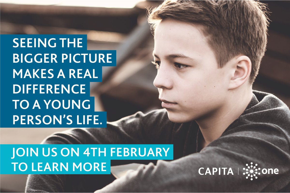 CapitaOne's tweet photo. Register for our webinar at 10.30am on 4th Feb to find out how @East_Riding's #Youth #Justice team achieved an outstanding rating from their #HMIP inspection https://t.co/yoWRduKHru #capita #software #youthsolutions https://t.co/1M8tbeA0jo