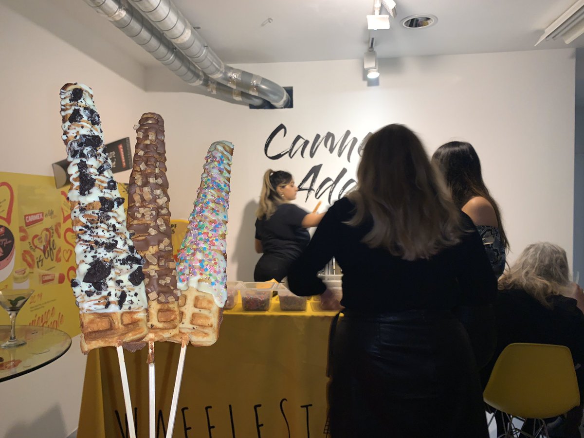 Hot Wafflesticks <a href="/Carmex/">Carmex</a> London pop up store launch &amp; PR night 💋

#mycarmex #carmexuk