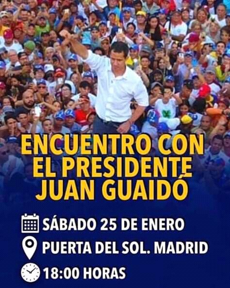 LuisTrincado's tweet photo. Un llamado y una invitación a todos los venezolanos en España, Euskal Herria, Catalunya, Galiza, a todos los que puedan asistir a este encuentro. Que la unión de todos nosotros marque la etapa culminante, avancemos juntos por el camino del cese de la usurpación de Maduro #25Ene https://t.co/whXomWnEpG