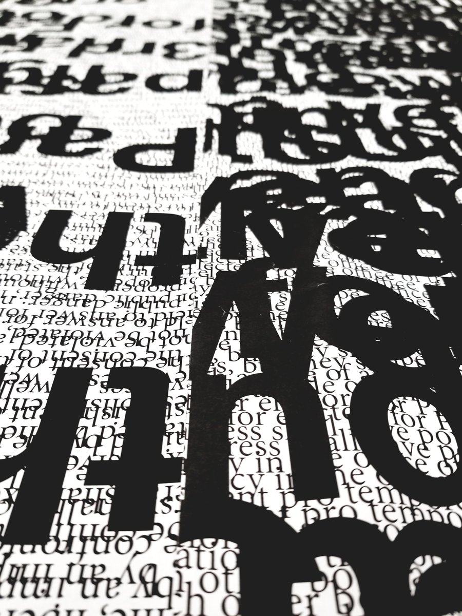 deforeststudio's tweet photo. Type as image, what constitutes it? @TheEconomist #Illustrator #GraphicDesign #artists #blackandwhite #texture #typography #letterpress #Constitution #tweetme #photography #words #poetry #bookcovers #communication #publishing #newyorker #art #VisualArt https://t.co/4TIlQ41C95 https://t.co/qlmaS01Vwm