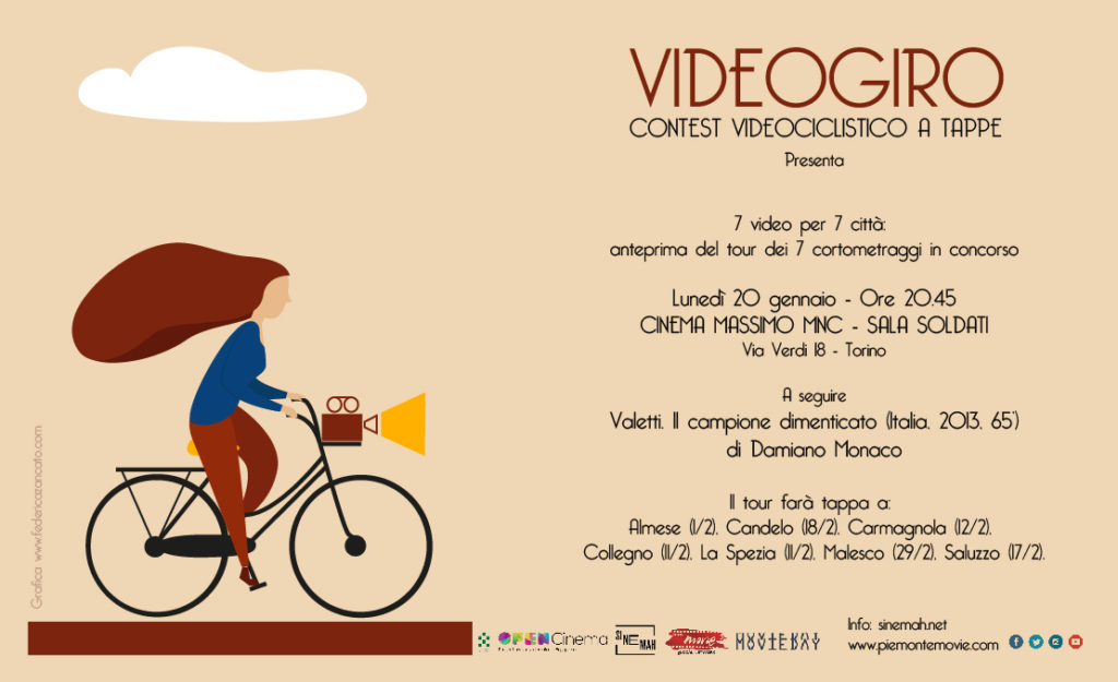 AD ALMESE ARRIVA IL “VIDEOGIRO”, IL CONTEST CHE UNISCE CINEMA E CICLISMO: SABATO 1 FEBBRAIO AL MAGNETTO - comune.almese.to.it/2020/01/ad-alm…