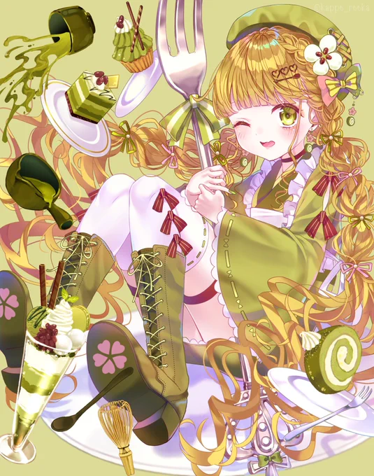 お抹茶はいかがですか???

いやいや紅茶でしょ?❤️? #創作 