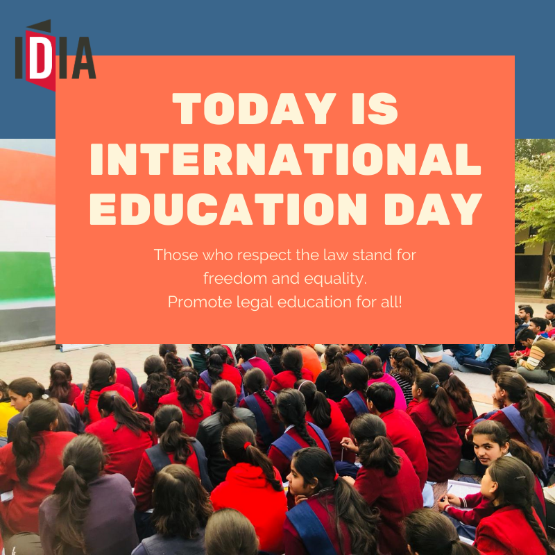 IDIALaw's tweet photo. Did you know that today is the International Day of Education? Let us work towards making the legal education diverse and accessible to all!
#InternationalDayofEducation
#SupportIDIA https://t.co/3rlK1wZ5Xn https://t.co/ZFZL4lrLM0