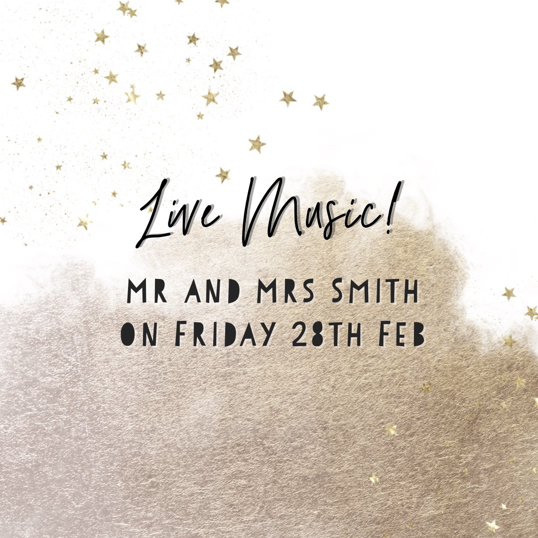 Come down for a night of classic tunes and casual banter with Mr and Mrs Smith! 🎤
(You'll have to find out for yourself whether that's really Brad and Angelina🤪)