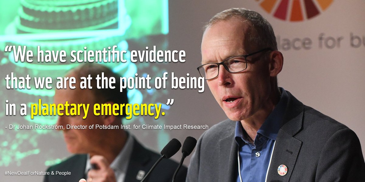 "We have scientific evidence that we are at the point of being in a planetary emergency." - Dr Johan Rockström, Director of Potsdam Inst. for Climate Impact Research