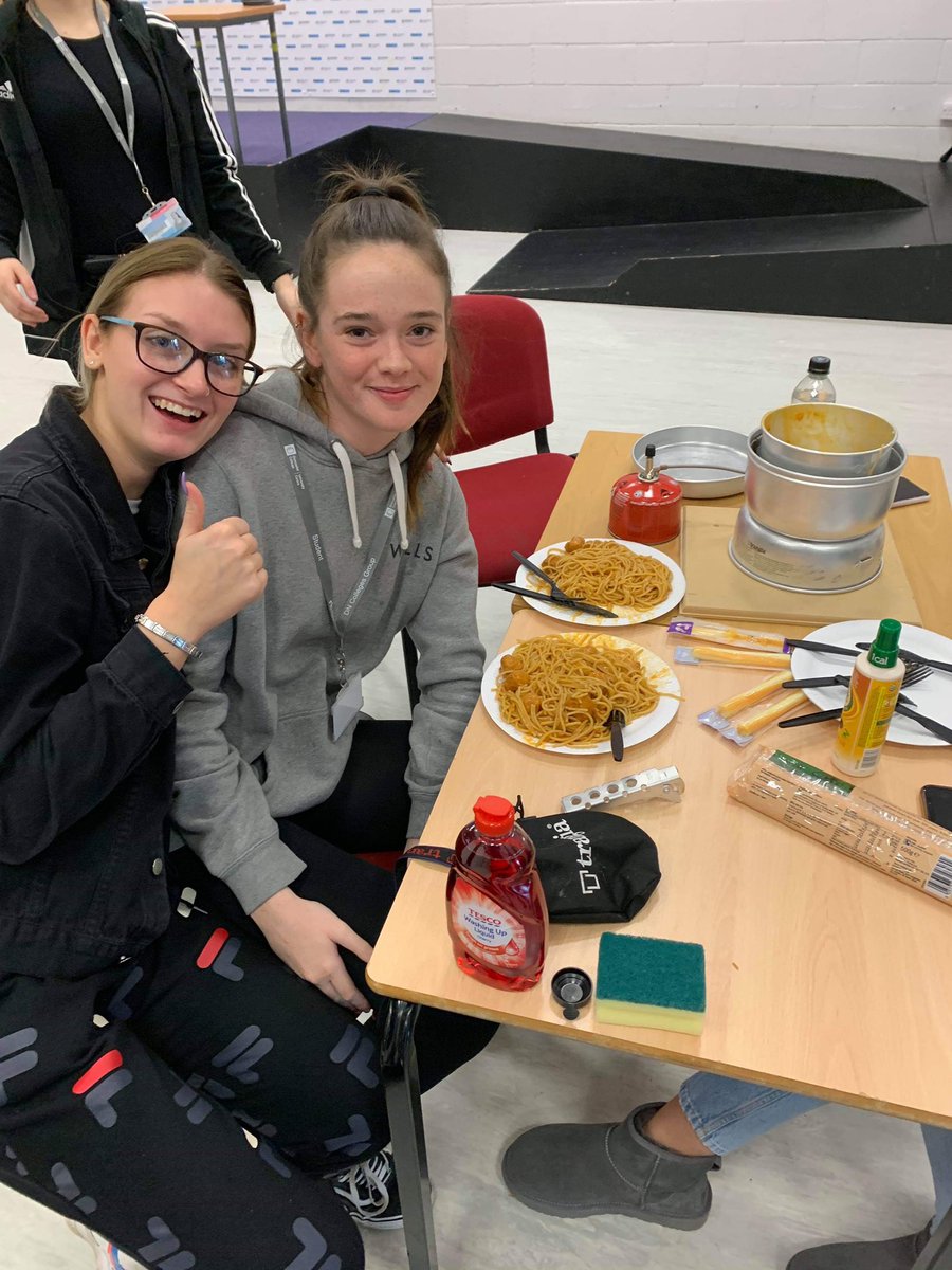StudentNlc's tweet image. Travel and Tourism students putting their cooking skills to the test by planning meals for their upcoming Duke of Edinburgh expedition. Good work everyone! @DofE @NorthLindsey